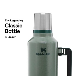 Termos 2.3L Stanley Classic Hammertone Green - Rezistent si Izolant - Img 3