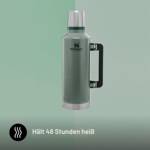 Termos din otel inoxidabil Stanley 1913, 2.3L, culoare verde, BPA-free - Img 5