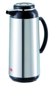 Termos Melitta 1.9L cu inchidere prin insurubare, otel inoxidabil, argintiunegru