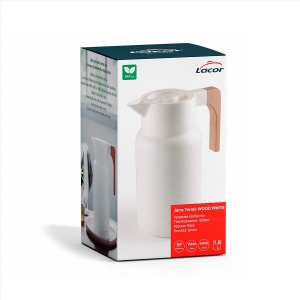 Termoscanne 1L Lacor, Polypropylen, Negru, Ergonomic - Img 6