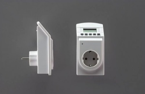 Termostat cu temporizator TFA Dostmann Thermo-Timer 3600W, alb, cu senzor de temperatura