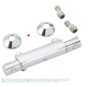 Termostat dus GROHE Grohtherm 800, crom, cu protectie impotriva arsurilor, 12 - Img 7
