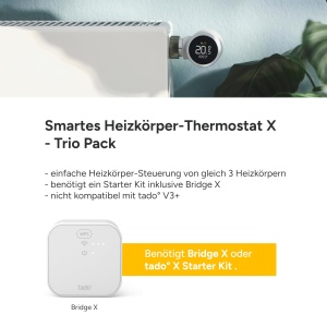 Termostat inteligent tado X Trio Pack, control prin aplicatie, economisire energie - Img 3