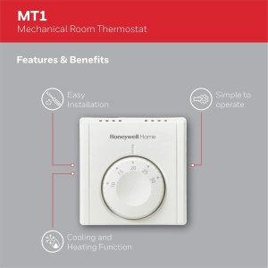 Termostat mecanic Honeywell Home THR830TEU MT1, control precis, alb - Img 3