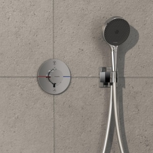 Termostat pentru dus hansgrohe ShowerSelect Comfort S, crom, 2 functii, SafetyStop - Img 9