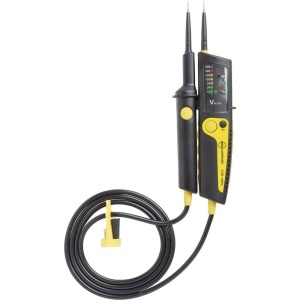 Tester de tensiune Beha-Amprobe 2100-ALPHA cu LED si functie de testare optica si acustica Negru