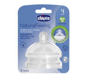 Tetina Chicco NaturalFeeling Silicon 0M Anti-Colici Forma Brustei