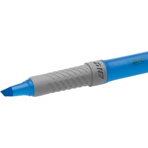 Textmarker BIC Highlighter Grip, set 5 culori, varf ascutit, confortabil - Img 4
