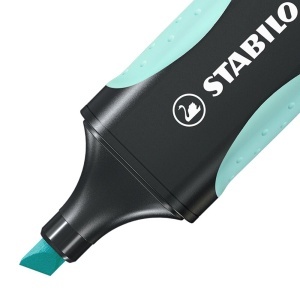 Textmarker STABILO GREEN BOSS - 83 plastic reciclat, 2 strichuri, culori pastel - Img 3