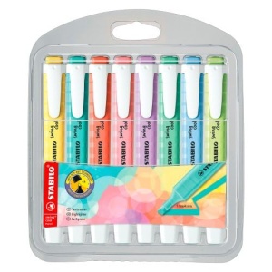 Textmarker STABILO swing cool Pastel, 14 culori, tehnologie anti-uscare - Img 4