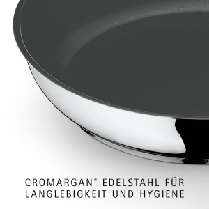 Tigaie antiaderenta WMF Devil 28 cm, ceramica, otel inoxidabil, compatibila cu toate tipurile de plite - Img 3