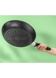 Tigaie Ballarini Vipiteno, 28 cm, Aluminiu, Antiaderenta, Negru - Img 7
