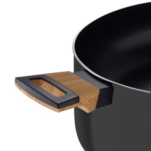 Tigaie BERGNER Earth Black 20 cm din aluminiu cu manere ergonomice, gri - Img 5