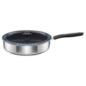 Tigaie cu capac Fiskars Functional Form 1072314 26 cm otel inoxidabil reciclat negru - Img 8