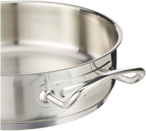Tigaie cu capac Lacor Eco-Chef 24 cm, otel inoxidabil, design elegant - Img 3