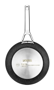 Tigaie din aluminiu Monix M741218, 18 cm, antiaderenta, neagra - Img 3