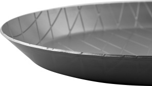 Tigaie din fier Zwilling Forge O28cm robusta pentru grill si prajire argintiu - Img 5