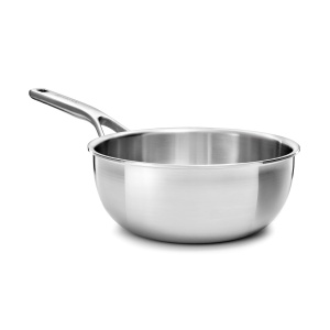 Tigaie din inox KitchenAid MultiPly, 20 cm, 2.36 L, rezistenta la cuptor