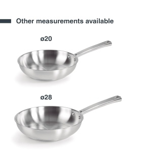 Tigaie din inox Lacor 45424, 1810, cu maner ergonomic, compatibila cu toate tipurile de plite - Img 5