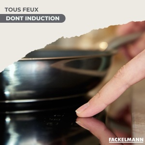 Tigaie Fackelmann Geneva 20 cm Otel Inoxidabil Compatibila Inductie Fara PFAS - Img 5