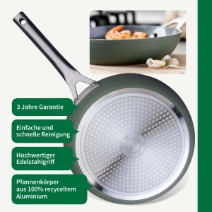 Tigaie FACKELMANN Stuttgart 28 cm, Aluminiu, Antiaderenta, PFAS-free - Img 3