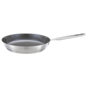 Tigaie Fiskars, O 28 cm, Tigaie acoperita, Potrivita pentru toate plitele, Otel inoxidabil reciclat, Otel integral, Argintiu, 1064745 - Img 1