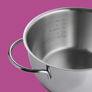 Tigaie fondu Rohe Fiona 2.20L, inox 18cm, argintie - Img 5