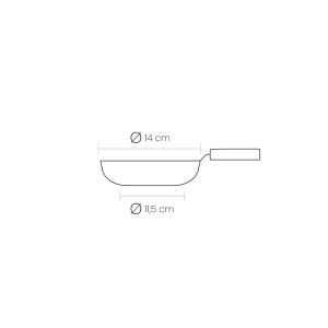 Tigaie IBILI Triply 14 cm, inox, antiaderenta, inductie - Img 2