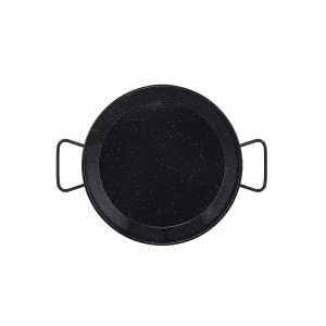 Tigaie paella Metaltex 7398150000 otel emailat negru fabricata in Spania
