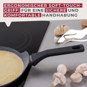 Tigaie pentru clatite Fackelmann Cosmo 25 cm aluminiu presat invelis ceramic PFAS-free - Img 6