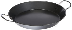Tigaie pentru paella IBILI Gandia 32 cm otel negru fabricata in Spania