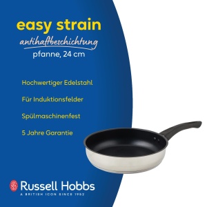 Tigaie Russell Hobbs RH02629EU7, 24 cm, inox, antiaderenta, pentru toate plitele - Img 2