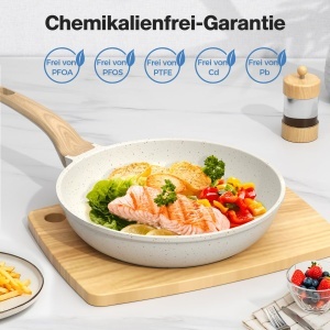 Tigaie YASHE 24 cm Antiaderenta Granit Compatibila Inductie Maner Termorezistent - Img 5