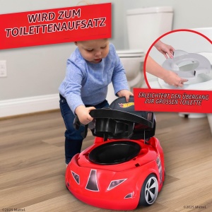 Toaleta pentru copii Hot Wheels 2-in-1, design masina de curse, rosu - Img 2