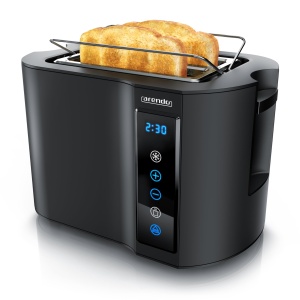 Toaster Arendo Frukost Touch, 800W, 7 trepte, Negru