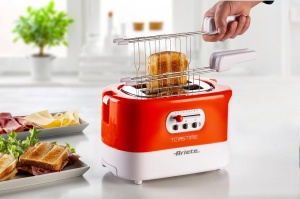 Toaster Ariete 159, 2 felii, 700 W, 9 niveluri de rumenire, alb - Img 6