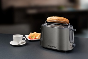 Toaster Bestron ATS1000TG, 2 feliute, 1000 W, 7 niveluri rumenire - Img 3