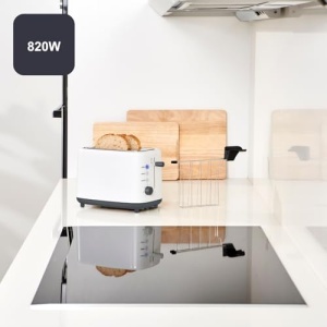 Toaster BLACKDECKER BXTOA820E 820W Alb 7 trepte rumenire functii decongelare si reincalzire - Img 2