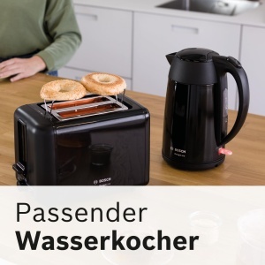 Toaster Bosch DesignLine TAT3P423DE, 970 W, Functie decongelare, Negru - Img 5