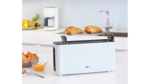 Toaster Braun HT 3110 WH, alb, cu 7 nivele de rumenire, functie de ridicare manuala - Img 5