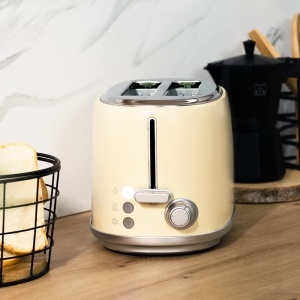 Toaster Cecotec ToastTaste 1000 Retro Double Beige 980W Functie Dezghetare si Incalzire - Img 7