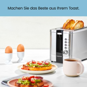 Toaster Chefman RJ31-SS-V2-EU, 2 felii, 925W, inox, 7 trepte de rumenire - Img 6