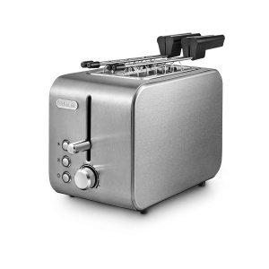 Toaster DeLonghi CTX2203.S, 2 felii, 550W, argintiu
