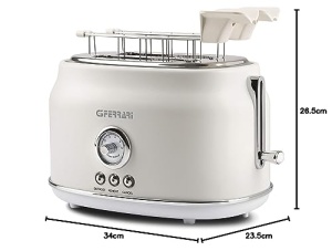 Toaster G3 Ferrari G10134 Artista 750W Design Vintage Beige - Img 7