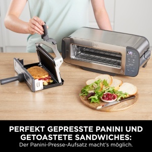 Toaster Ninja Foodi 3-in-1, Grill si Panini-Presa, Inox, ST202EU - Img 6