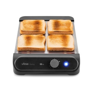Toaster orizontal Ufesa Barley 900W XL pentru 4 felii functii de incalzire si dezghetare