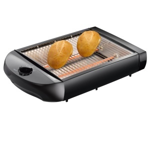 Toaster plat Melissa 16140145 600W Timer ajustabil Negru