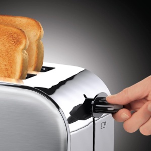 Toaster Russell Hobbs Adventure 1600W, 2 fante extra late, inox - Img 3