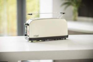 Toaster Russell Hobbs Colours 1100W Crem, 6 Braunungsstufen, Extra Brezime - Img 2