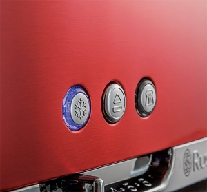 Toaster Russell Hobbs Luna 23250-56 Inox Rosu 6 trepte de rumenire Functie de decongelare - Img 4